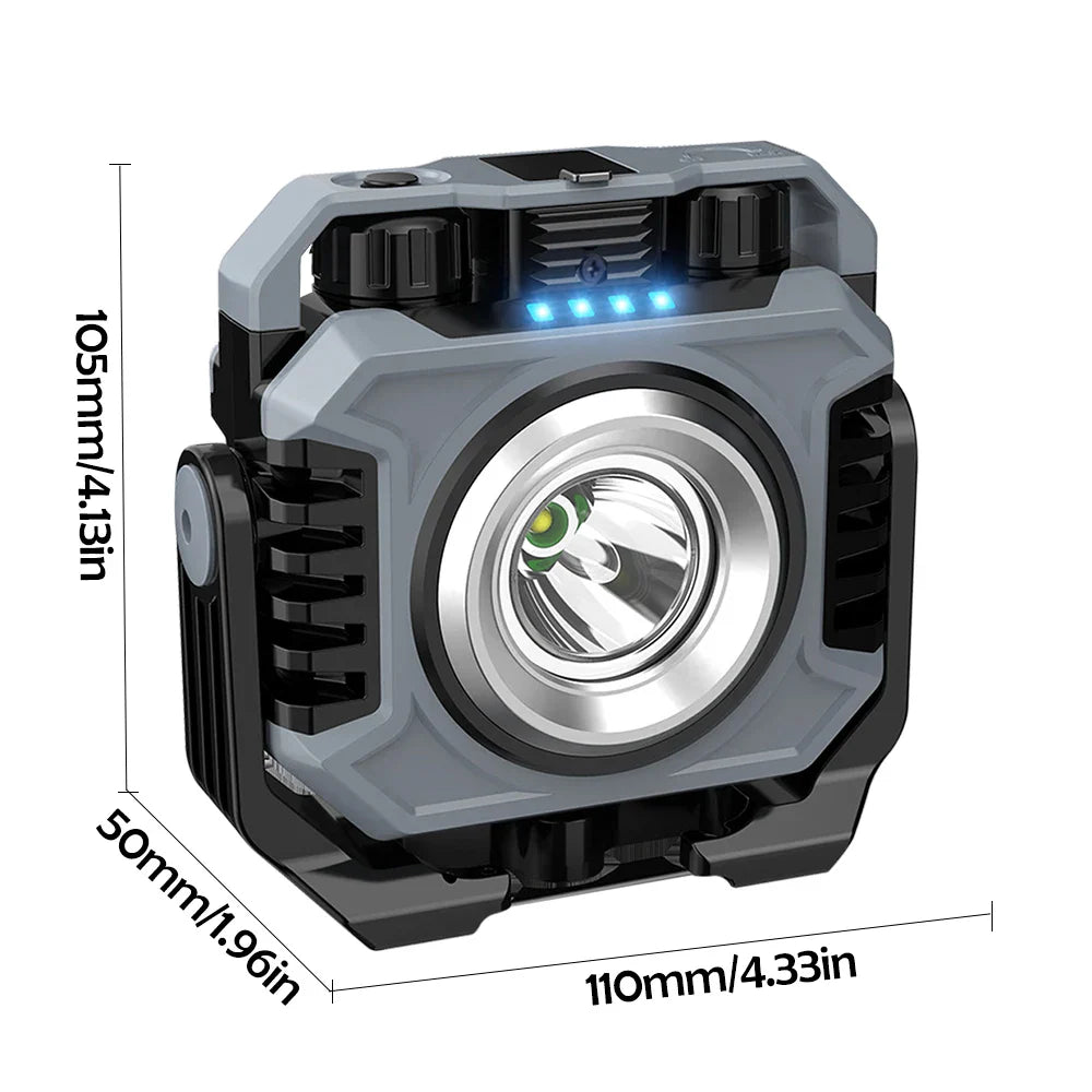 PowerLux Arbeitsleuchte | 1500 Lumen | Magnetisch & Flexibel | Mit Timer & Spotlicht