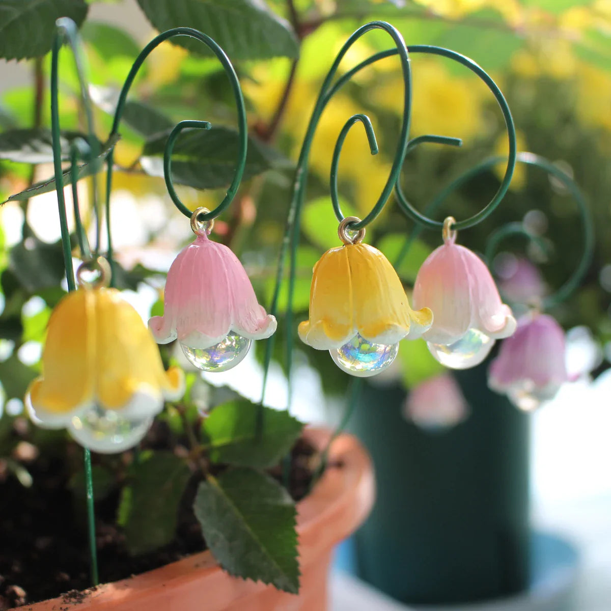 LilyFair Set | Mini-Maiglöckchen Deko | Handgefertigter Look | Für Feengarten & Bonsai