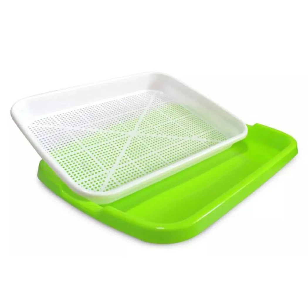 Grünello Keimschale | 2-Schicht-System | Für Microgreens & Sprossen | BPA-freier Kunststoff