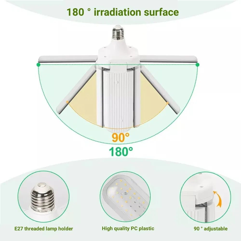 SolaraGrow Pro | Pflanzenlampe | Vollspektrum | Höhenverstellbar