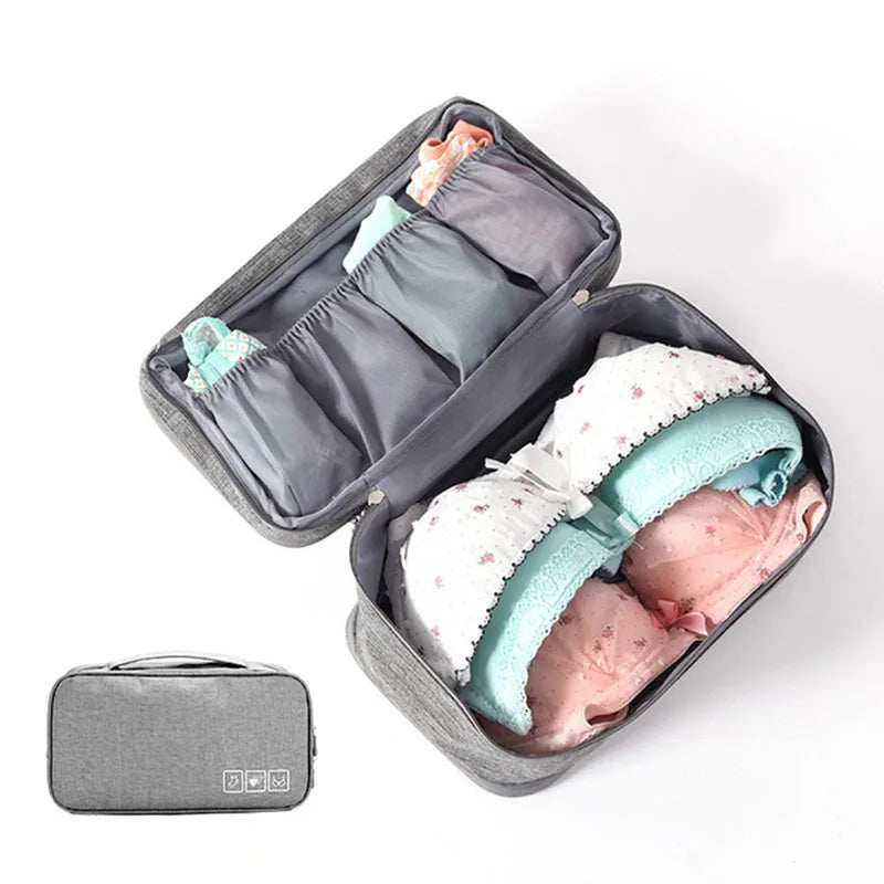 PackMaster Pro | Kompakte Unterwäsche-Aufbewahrung | Transparent & Wasserdicht | Mit 3 Fächern