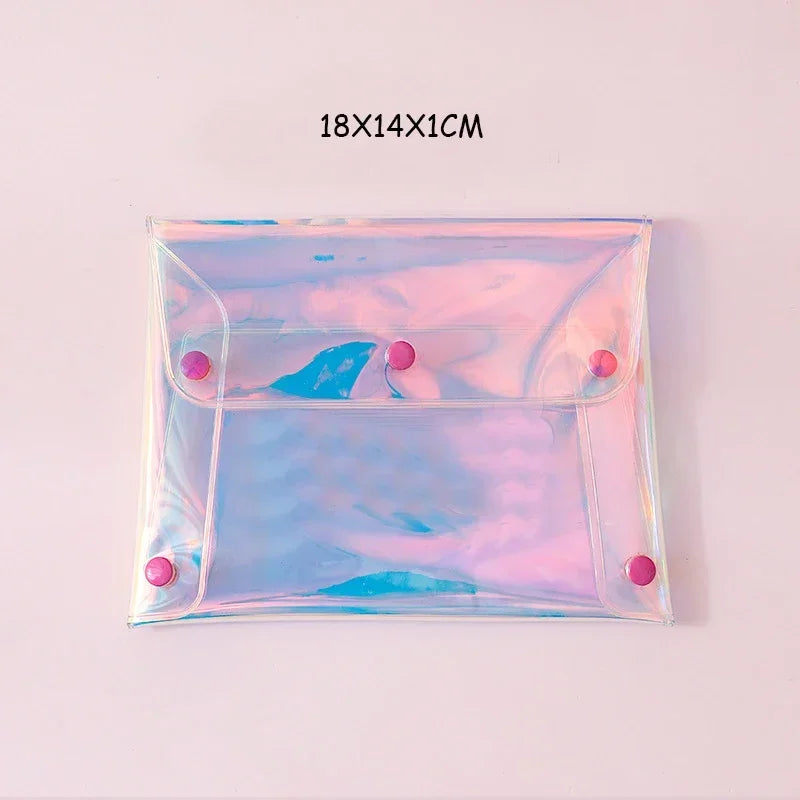 ShineGlow Kosmetiktasche | Holografischer Look | Praktisch & Vielseitig
