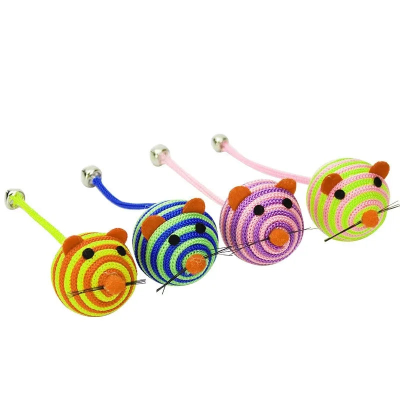 FelisPlay | Katzen Spielball | Robust, Glöckchen, Schwanzdesign | Indoor Beschäftigung