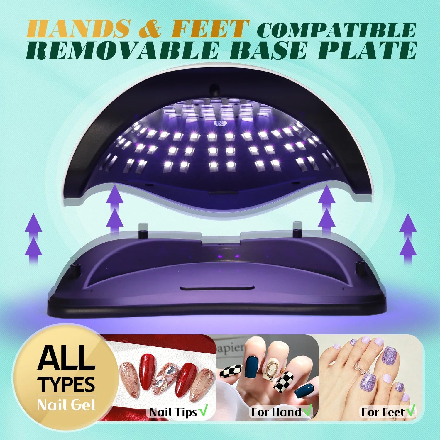 RadiantNail 81 | UV/LED Nagellampe | 81 LEDs | Schnell & Schmerzfrei