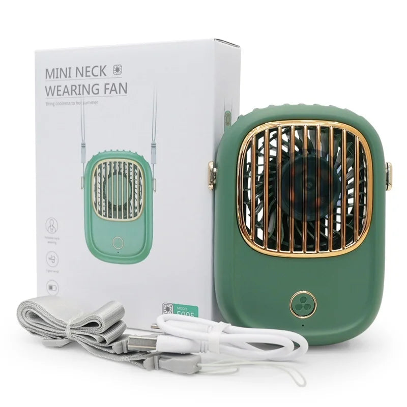CoolBreeze AeroLynx | Mini-Ventilator | 3-in-1 Tragbar | Wiederaufladbar & Kompakt