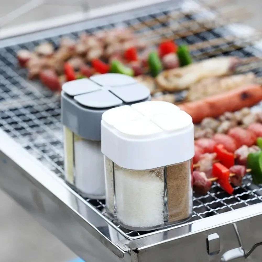SpiceryX Gewürzdose | Kompakt & Bruchsicher | Für BBQ & Camping | 8,5×6,5 cm