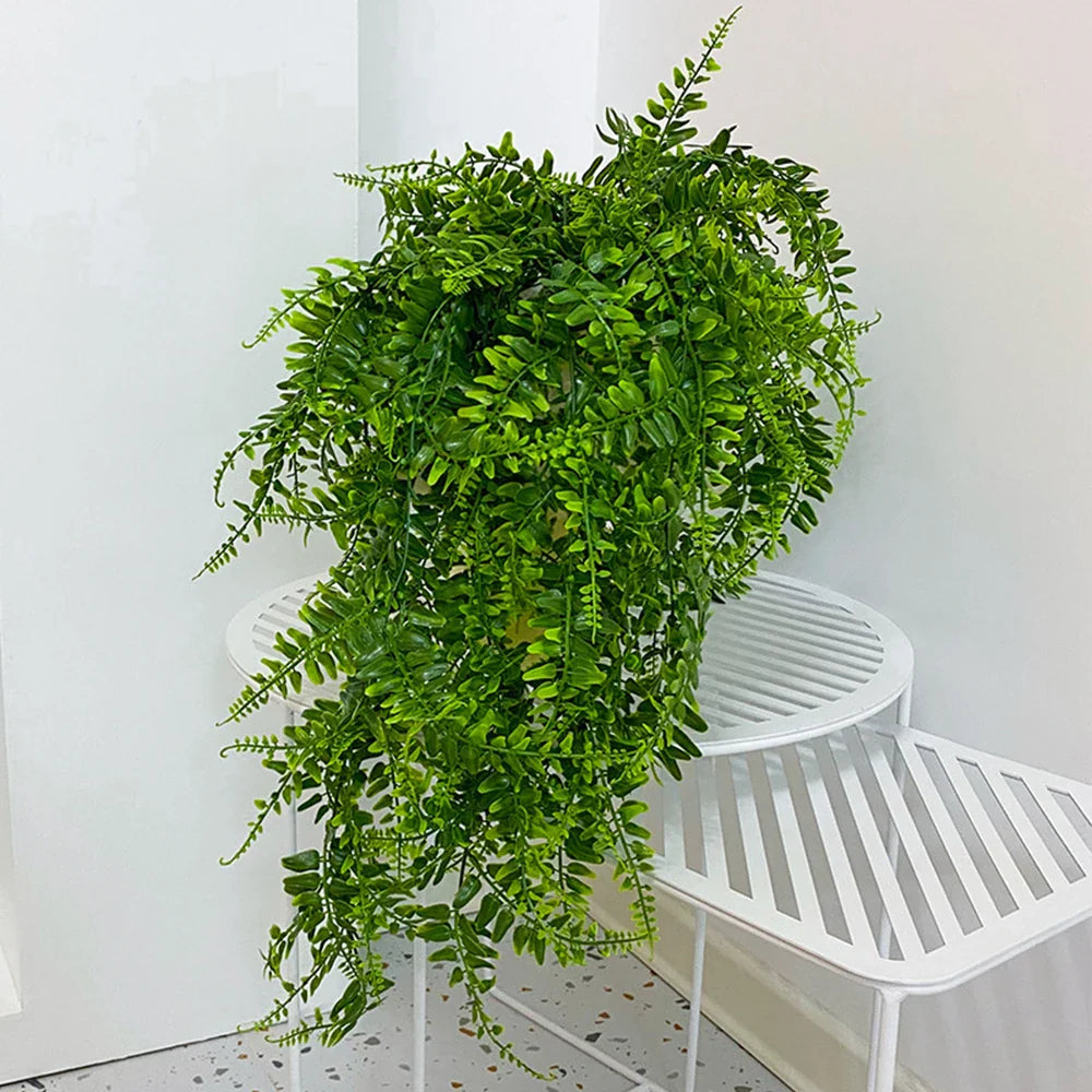 Floravera Hängepflanze | Immergrün & Pflegefrei | Realistische Farnoptik | Für Innen & Außen