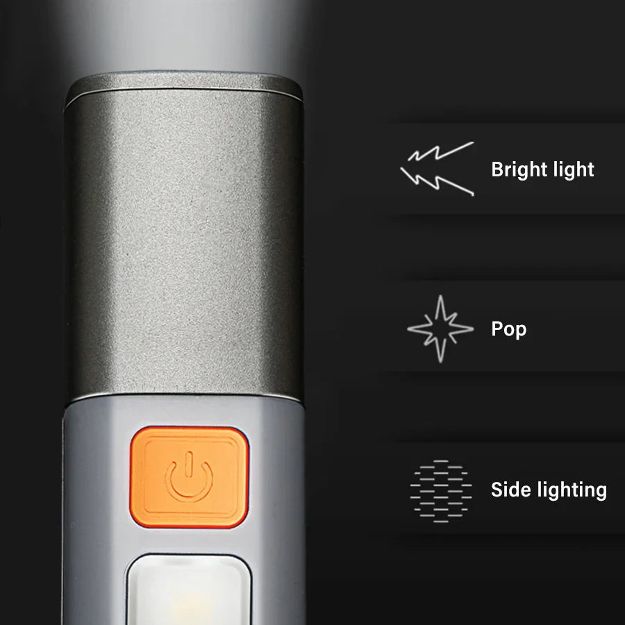LumaTorch | LED Taschenlampe | Kompakt & Wiederaufladbar | Perfekt für Abenteuer