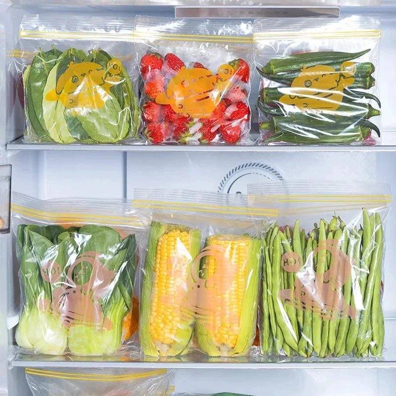FreshGuard Zip Bags | Wiederverwendbar & Luftdicht | 3 Größen | Für Lebensmittel, Snacks & Aufbewahrung