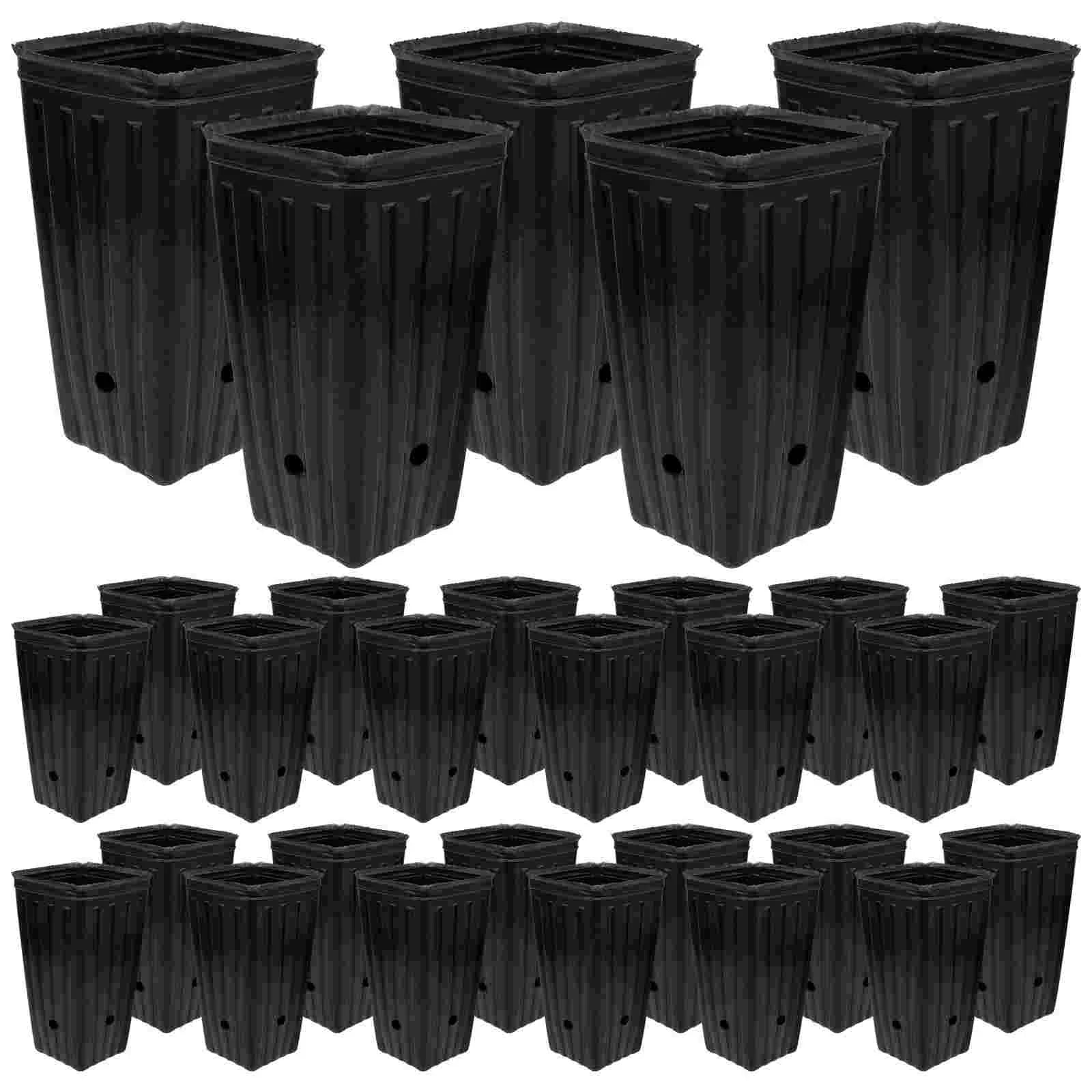 Plantavio Anzuchttopf Set | 30 Stück | Mit Drainagelöchern | Robust & Wiederverwendbar