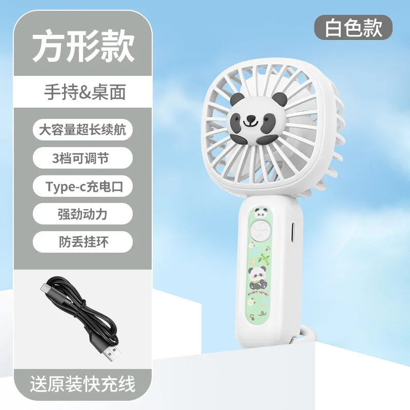 CooliPop | Handlicher Mini-Ventilator | USB-aufladbar & Leise | Für Schule, Büro & Reisen