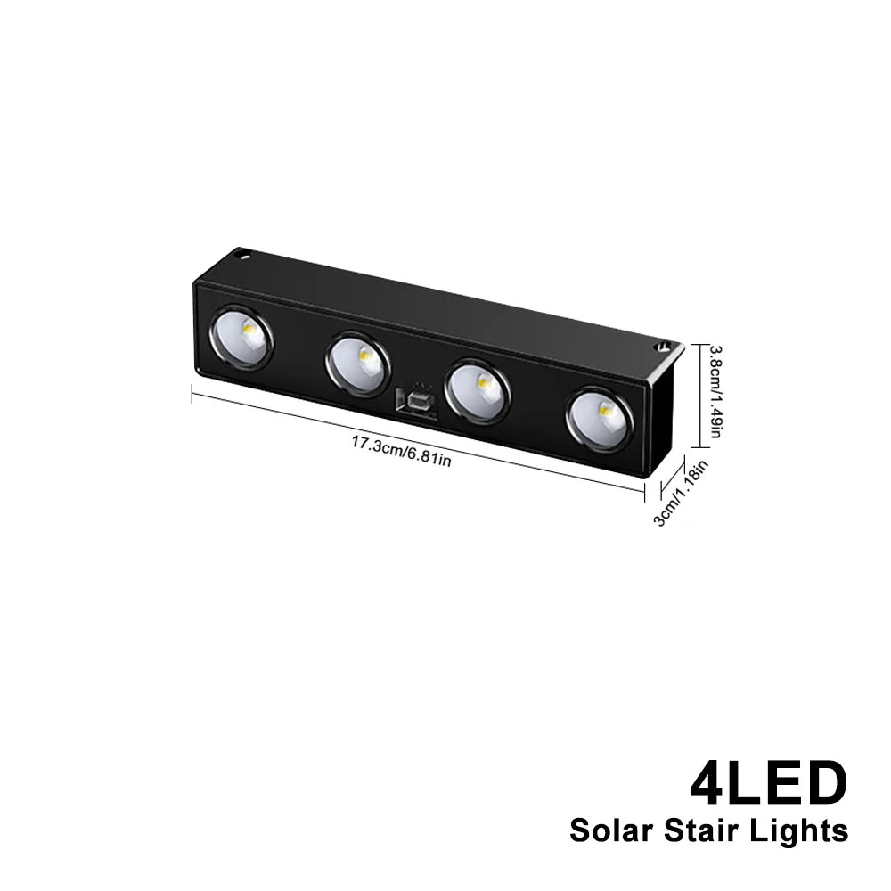 Solvara Solar Wandleuchten | Aluminium Gehäuse | Bewegungsmelder | Warmweißes Licht | IP54 Wetterfest
