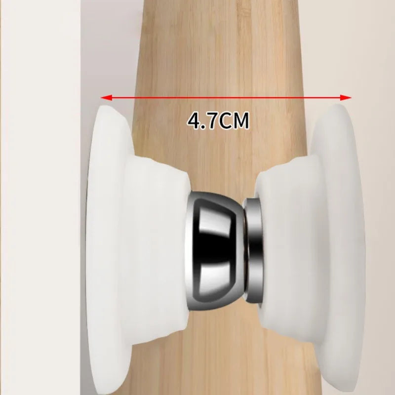 MagnoStop Magnetischer Türstopper | Silikonstoßdämpfer | Für Wände & Türen
