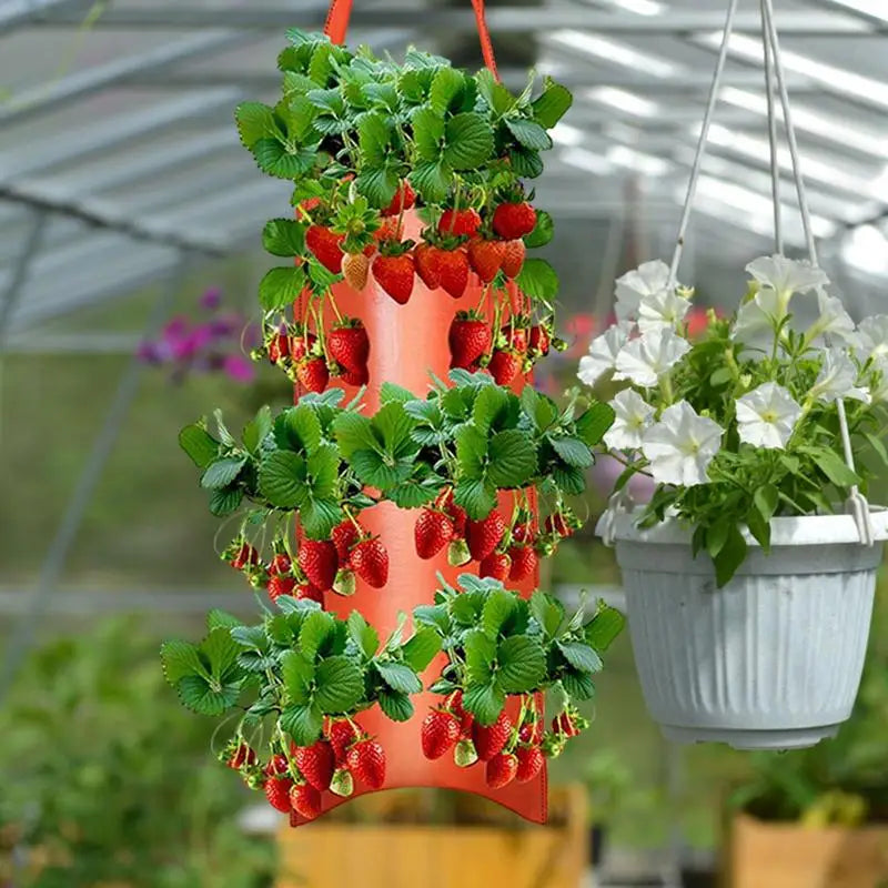 GreenGrow VertiBag | Hängende Pflanzentasche | Atmungsaktiv & Platzsparend | Für Balkon & Terrasse