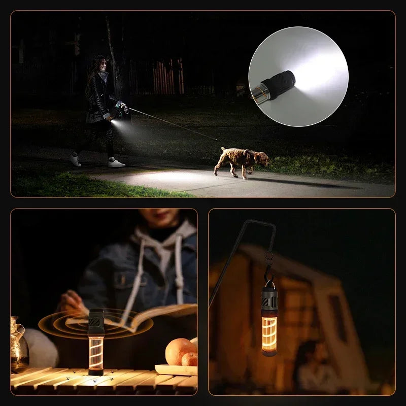 LumoTrek MultiLamp | Campinglampe mit Mückenschutz | Wiederaufladbar | Kompakt