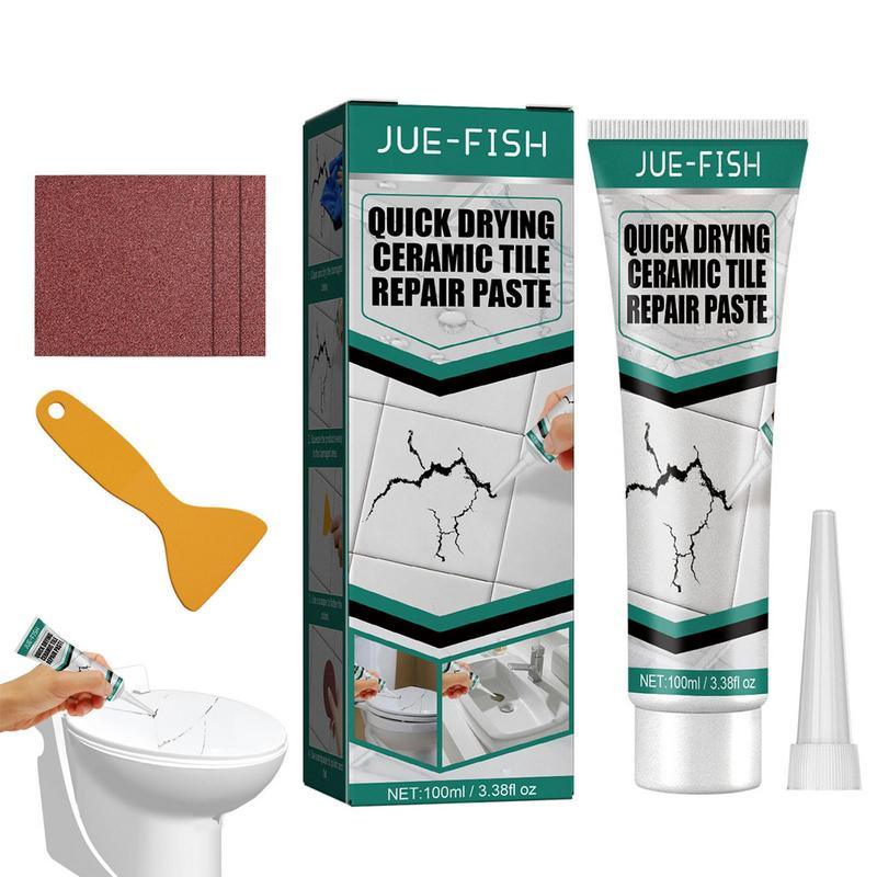 Fixuvo Fliesenpaste | Reparatur von Rissen & Kratzern | Für Keramik & Marmor | 100 ml