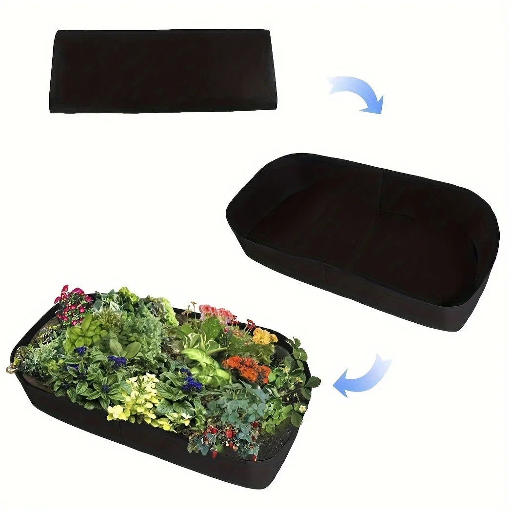 GreenBox FlexiGrow | Hochbeet Pflanzsack mit Selbstbelüftung | Für Kräuter, Gemüse & Blumen | Wiederverwendbar