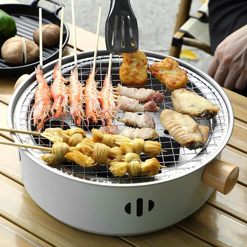 GrillFusion | Tragbarer Holzkohlegrill | Schnellaufheizend & Multifunktional | Kompakt & Sicher | Einfache Reinigung