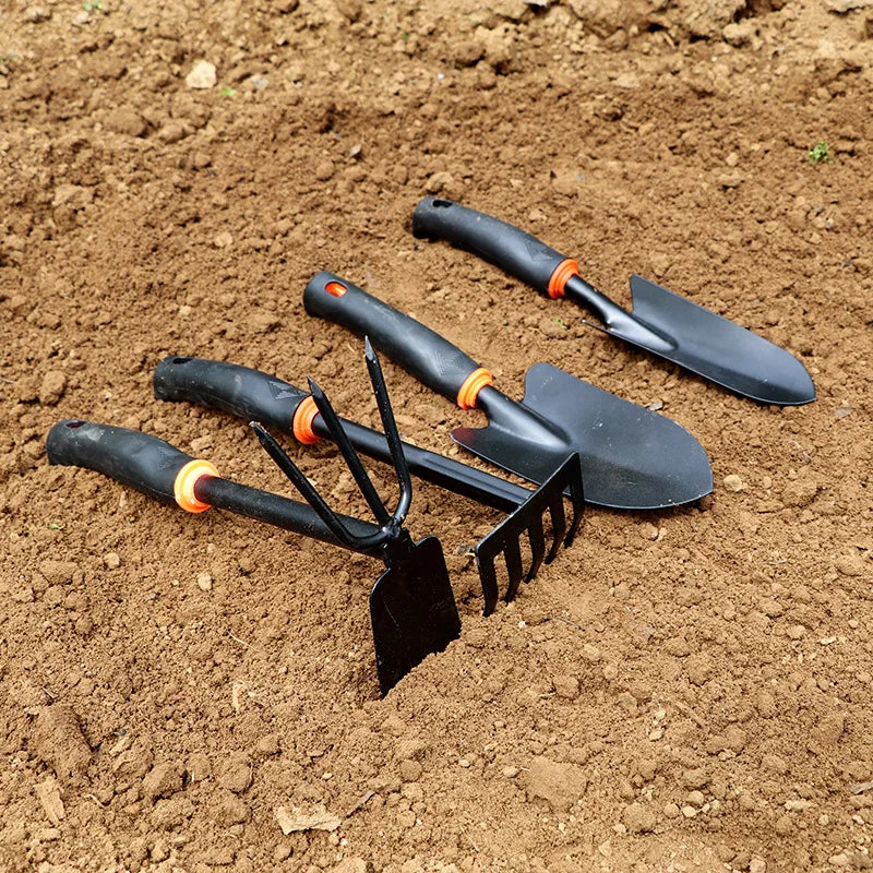 GardenPro | 2-in-1 Gartengerät | Hacke & Rechen | Robuster Karbonstahl mit Ergonomischem Griff