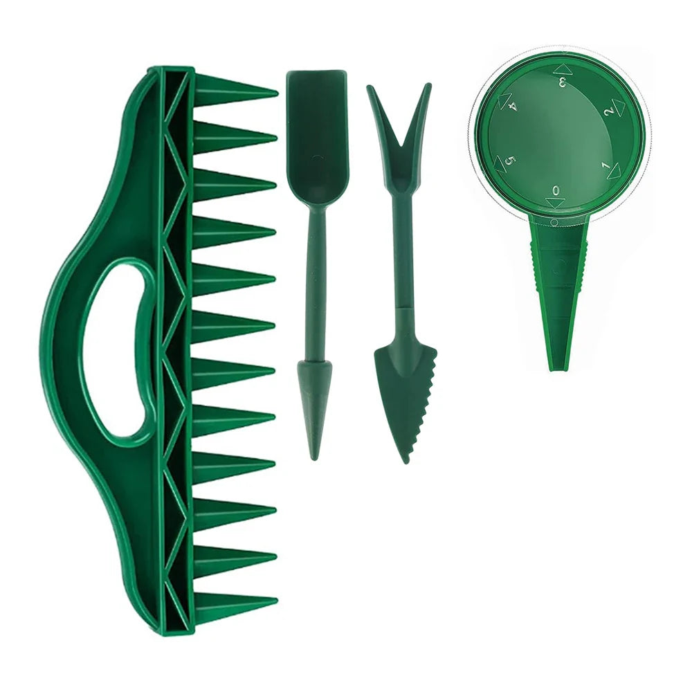 PlantMaster Saathelfer Set | Präzises Säen | 12-Loch Schablone | Robust & Wasserdicht