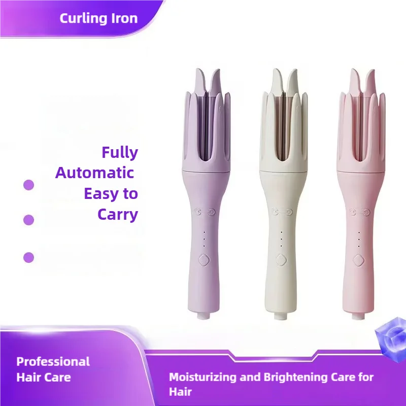 CurlEase Pro Rotierender Lockenstab | 2-in-1 Curler & Glätter | Turmalin-Keramik Technologie | Automatische Rotation
