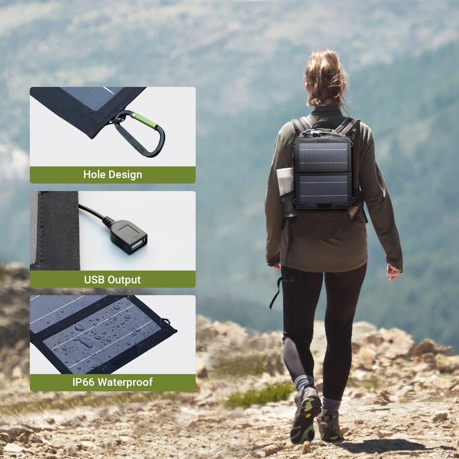 Solvita Mini Solarpanel | Faltbar & Ultraleicht | 10W USB | Für Outdoor & Reisen