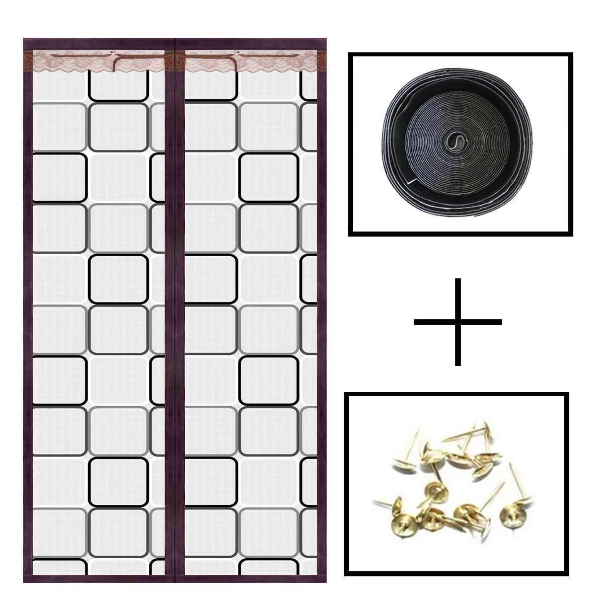 Climora | Thermovorhang für Türen | Magnetisch, Wärmeisolierend | Schützt vor Kälte und Zugluft | Perfekt für Winter und klimatisierte Räume