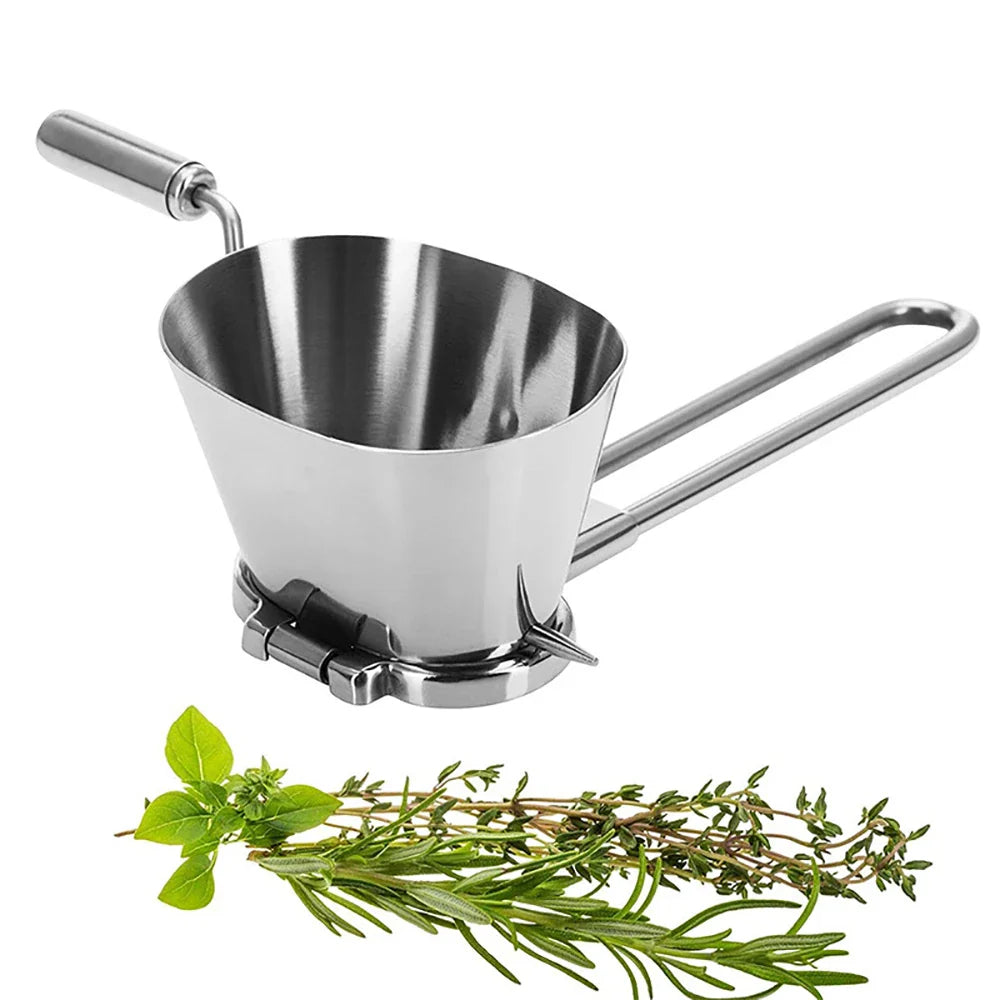 HerbaSlice Inox | Manuelle Kräuterzerschneider | Robustes Edelstahl | Kompakt & Vielseitig