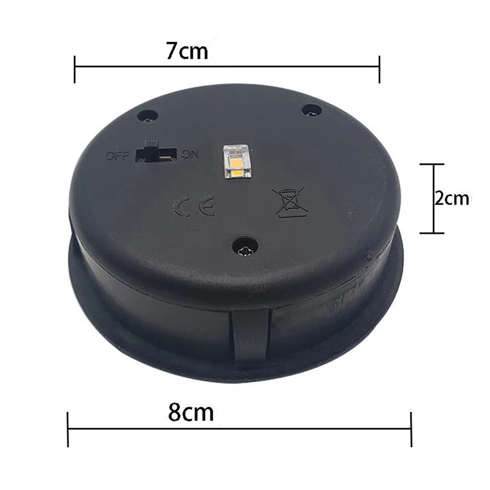 LumaBase Solar Lampenmodul | 8cm LED | Dämmerungssensor | Universell Passend