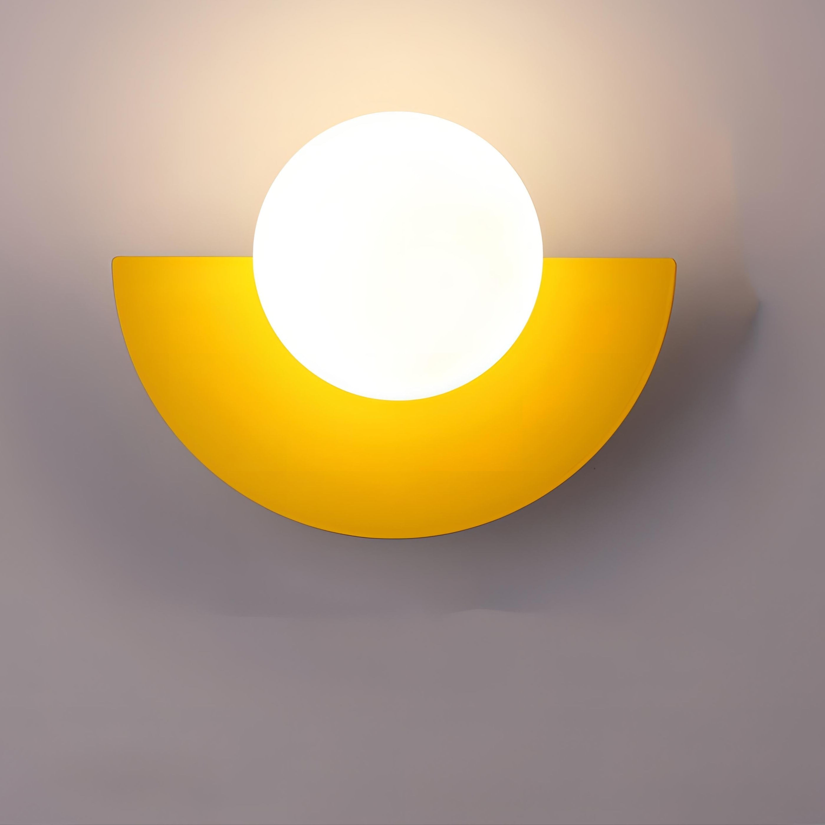 NordLume Wandleuchte | LED-Beleuchtung | Skandinavisches Design | Halbkreisförmige Metallform 25×15 cm