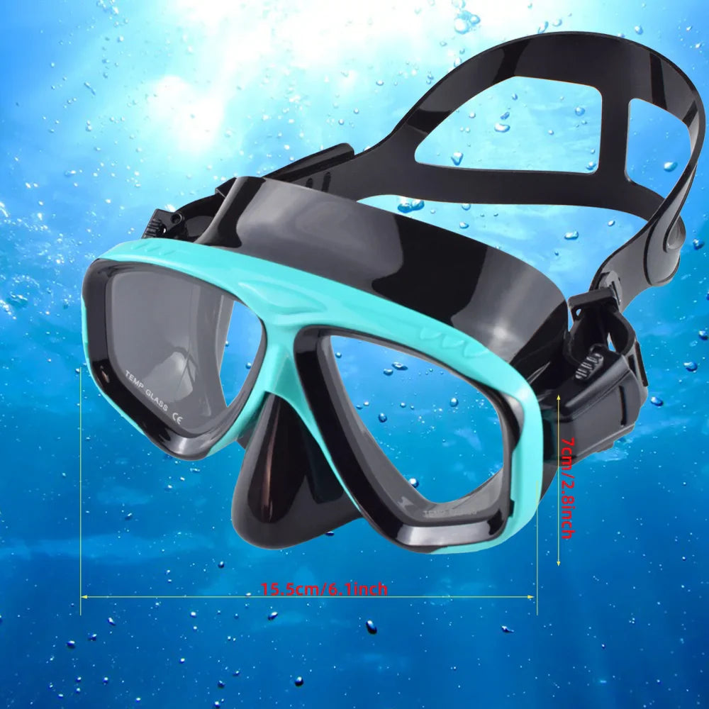 Aquanisa Tauchmaske | 180° HD-Glas Sicht | Antiallergen & Dicht | Für Schnorchel & Schwimmen