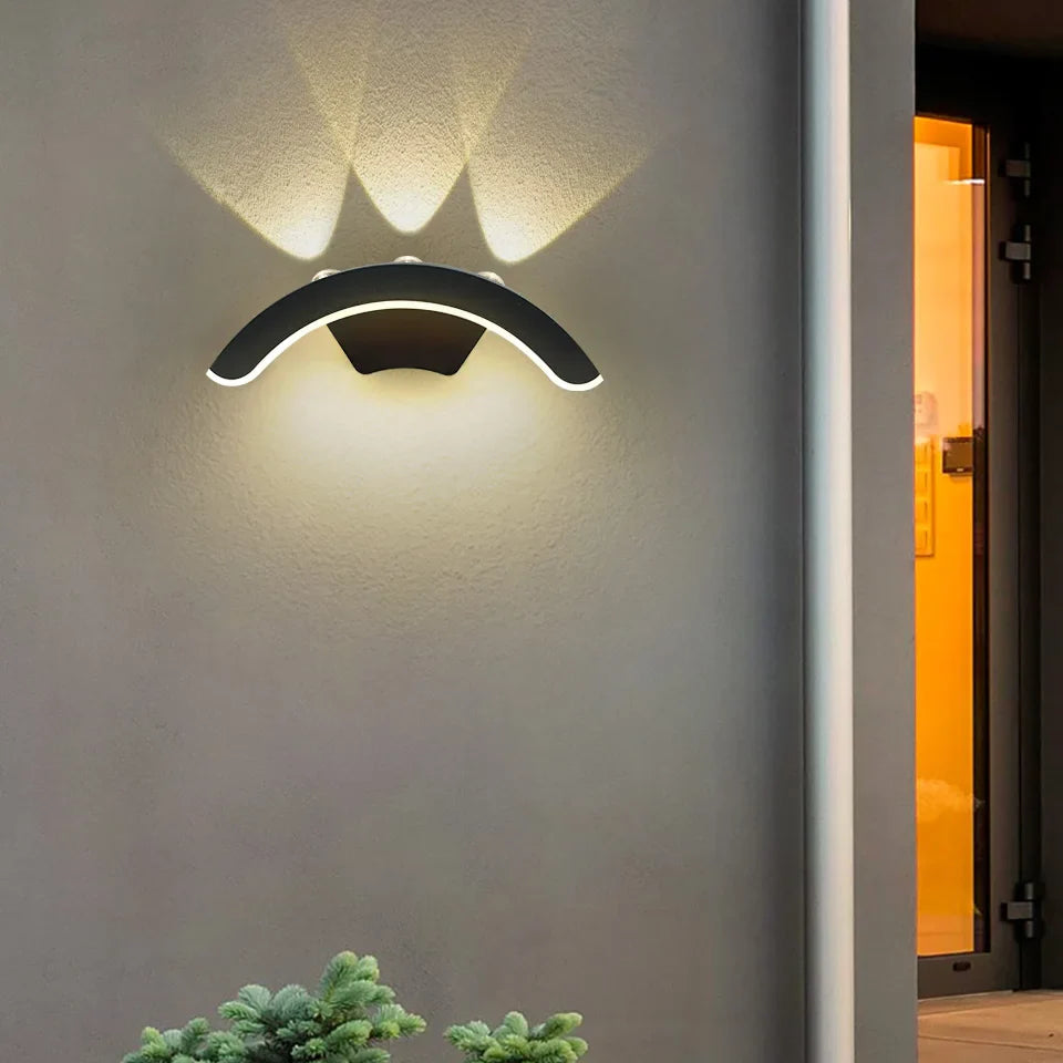 Lumenera LED Wandleuchte | Modernes Design | Warmweißes Licht | Für Innen & Außen