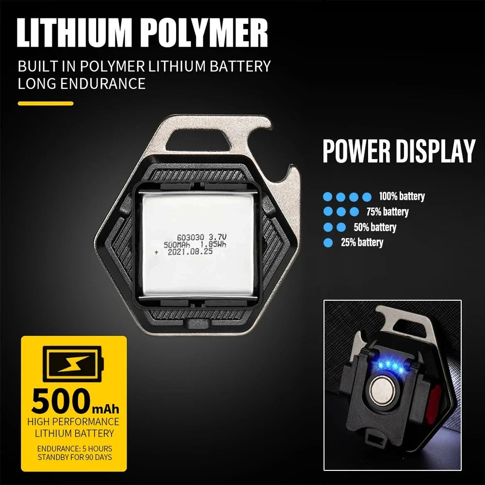 MiniGlow | LED Taschenlampe | Kompakt & Magnetisch | Wasserdicht & Vielseitig
