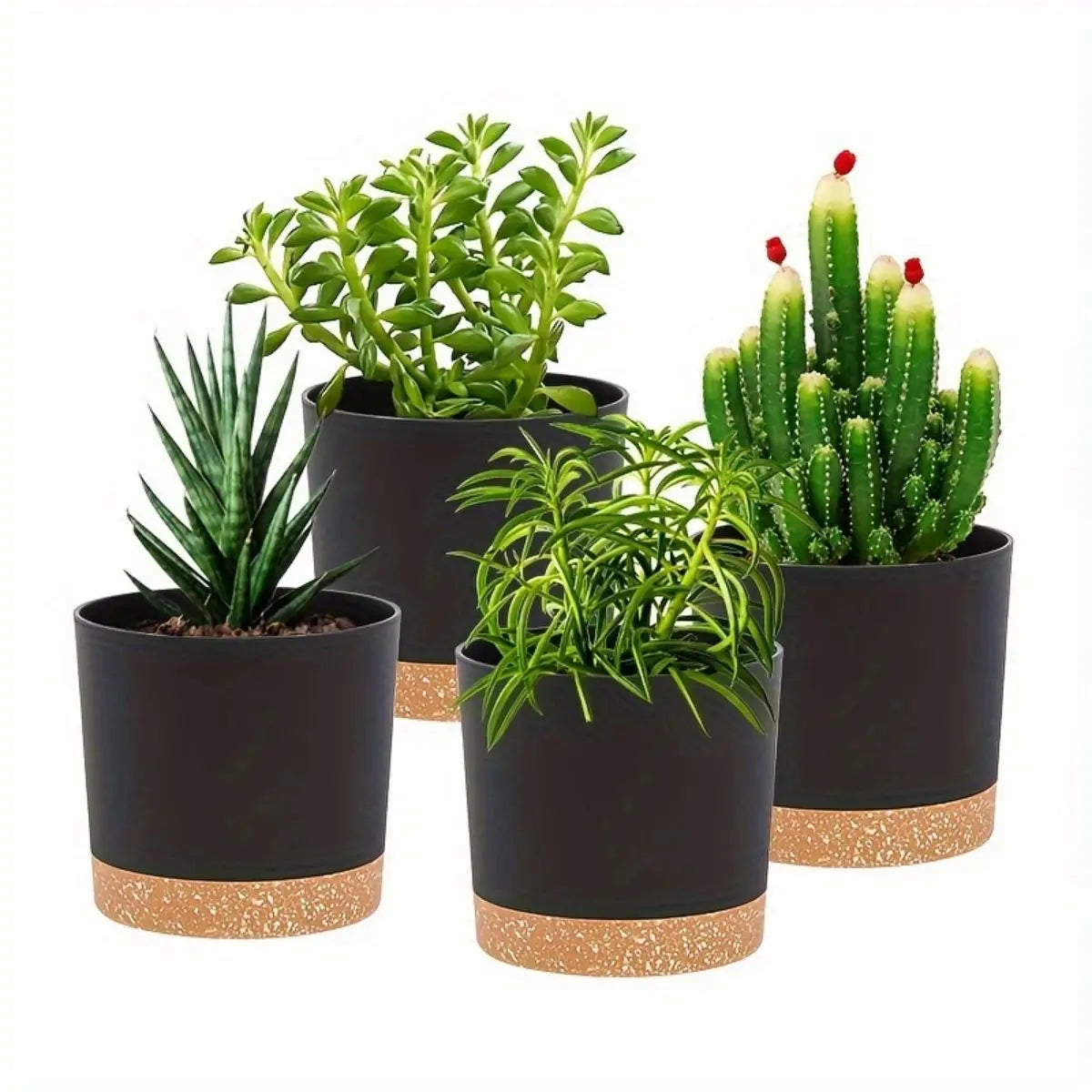 GreenRoot | Blumentöpfe mit Abnehmbarem Boden | Atmungsaktiv & Pflegeleicht | Modernes Design