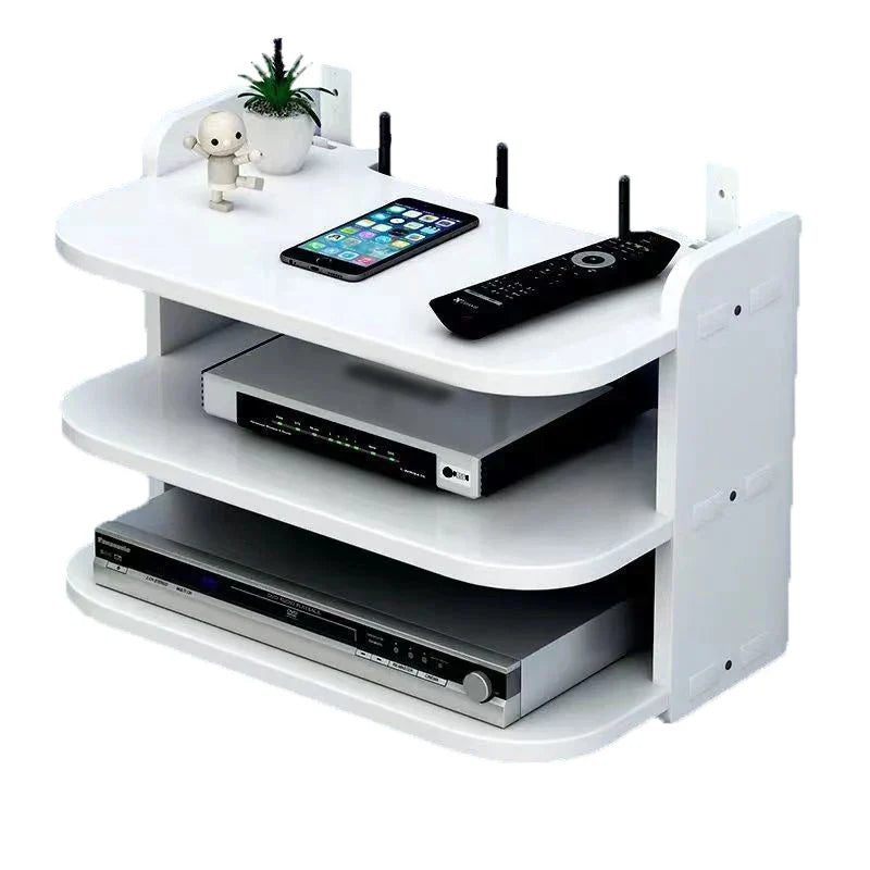NexaDock | WLAN-Router Regal | Schwebendes Design & Kabelführung | Für Wohnzimmer, Büro & Schlafzimmer