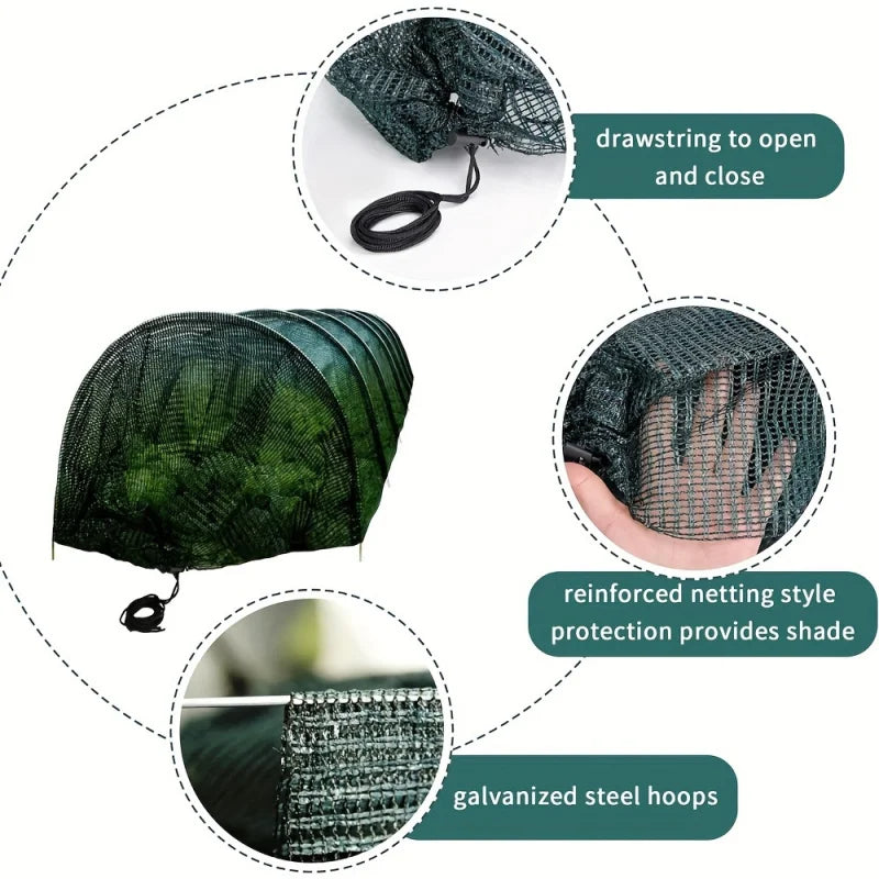 GrowMaster Tunnel | Robustes Gewächshaus für Pflanzen | Flexibel & Selbstregulierend | Für Gemüse, Kräuter & Anzucht