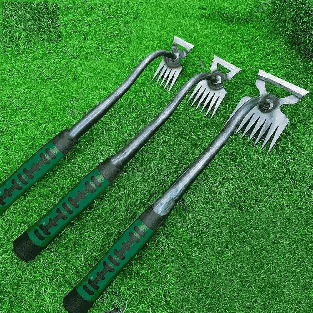 Gravigon Gartenrechen | Ergonomisch & Robust | Für Beete & Laub | Mit Stahlzinken & Kunststoffgriff