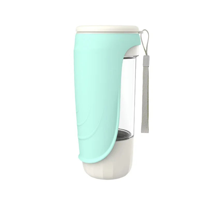 HydroPetGo | 2-in-1 Hunde-Wasserflasche mit Snackfach | Auslaufsicher, BPA-frei & Tragbar | Für Spaziergänge, Wanderungen & Reisen