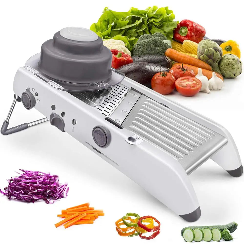 CutMaster Mandoline | 18-in-1 Gemüsehobel für Präzision und Vielseitigkeit