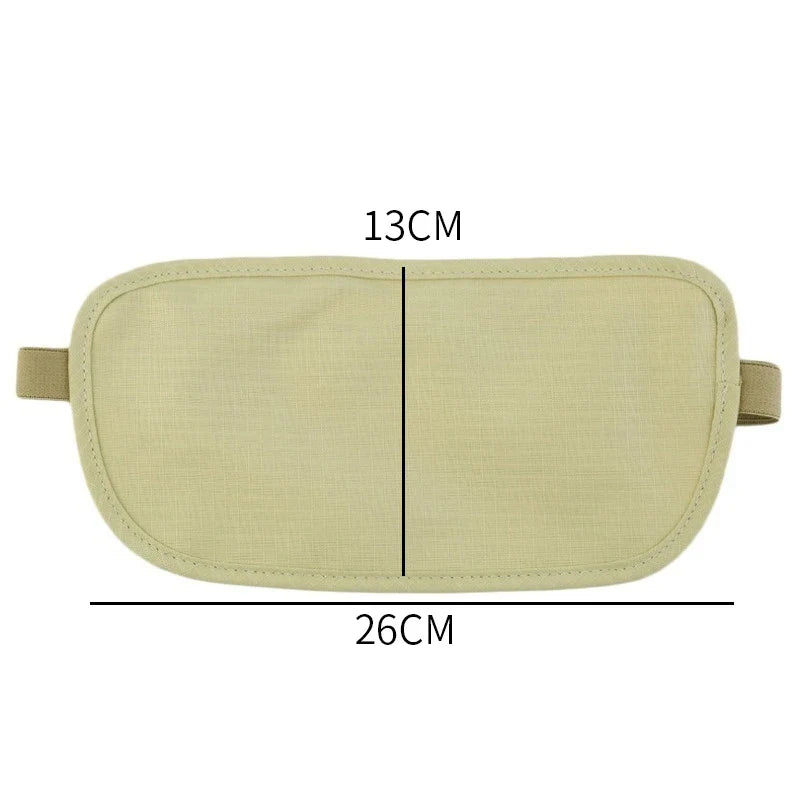SafePack | Flache Gürteltasche für Reisen & Sport | Sicherheit & Komfort für Wertsachen | 26×13 cm