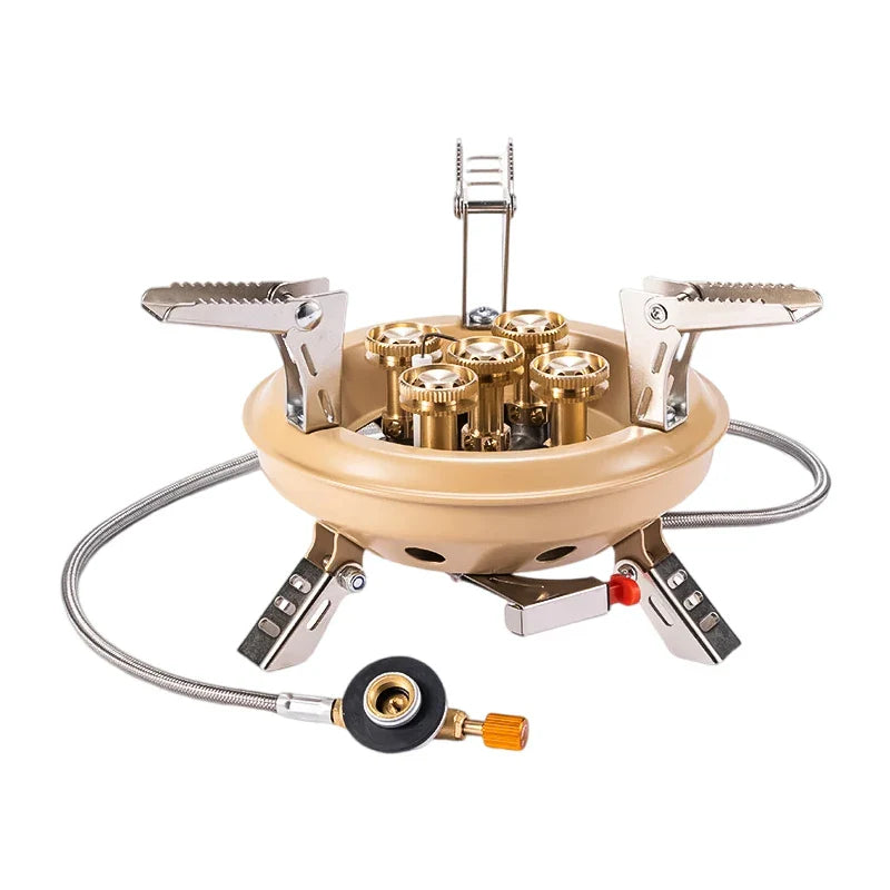 PowerFlame AlpineGourmet Gaskocher | 16,000W Leistung | Kompakt & Tragbar | Einfache Piezo-Zündung
