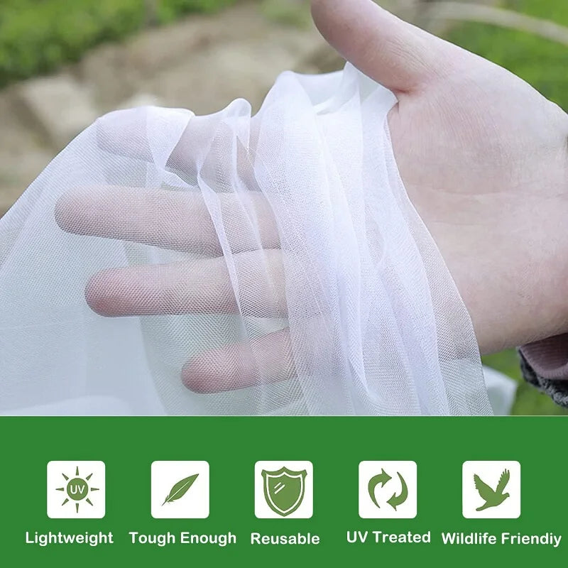 Florablock | Pflanzenschutznetz | Chemiefrei & Wiederverwendbar | HDPE Weiß