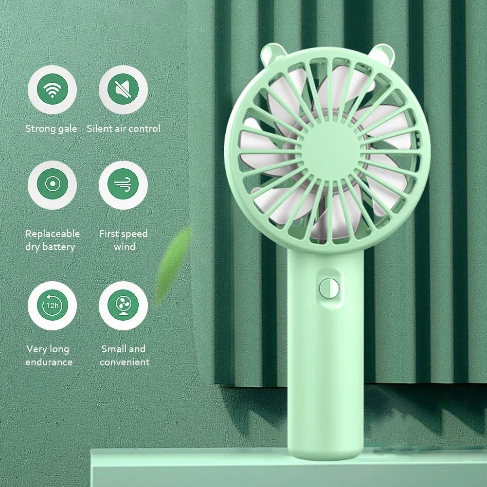 Coolivo Mini Fan | Tragbarer Handventilator | 3 Stufen | USB-Aufladung & Leise