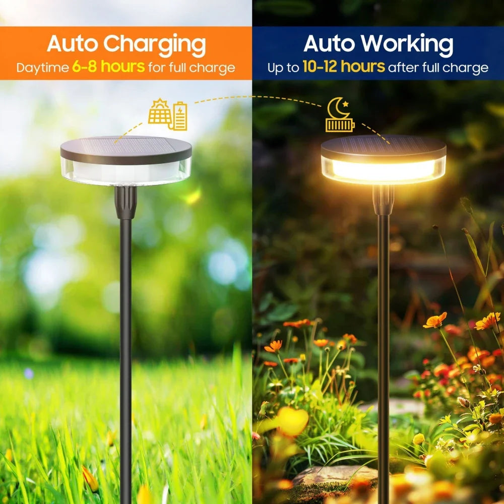 WindLume | Solar Gartenleuchte | Automatisches Ein- und Ausschalten | Wetterfest & Energiesparend