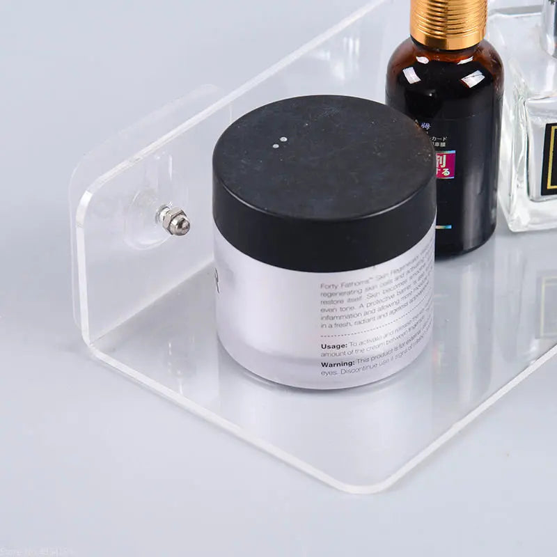 LumiShelf | Transparentes Acryl-Wandregal | Minimalistisches Design & Hohe Tragkraft | Für Bad, Küche & Wohnzimmer