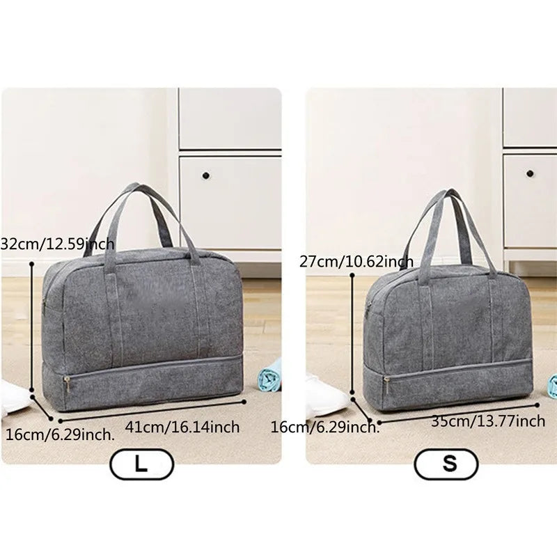 TravelEase | Faltbare Reisetasche | Schuhfach, Nassfach & robustes Design | Für Kurztrips, Sport & Handgepäck
