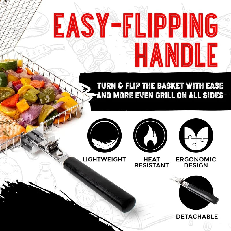 GrillMaster Grillgitter | Tragbar & Rostfrei | Für Perfekte BBQ-Erlebnisse