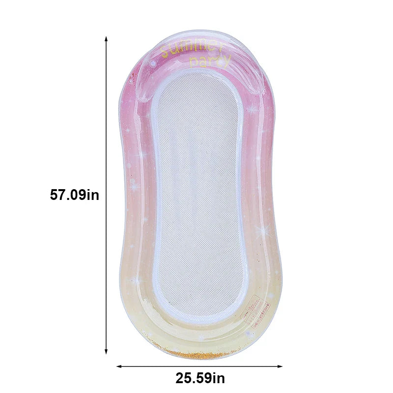 AquaFloat | Aufblasbare Schwimmliege | Ergonomisch und Komfortabel | Schnell Aufblasbar