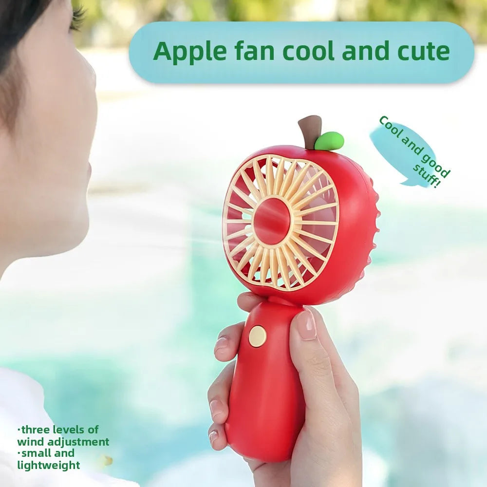 BreezeBerry | Handlicher Mini-Ventilator | USB-aufladbar & Leise | Für Büro, Schule & Unterwegs