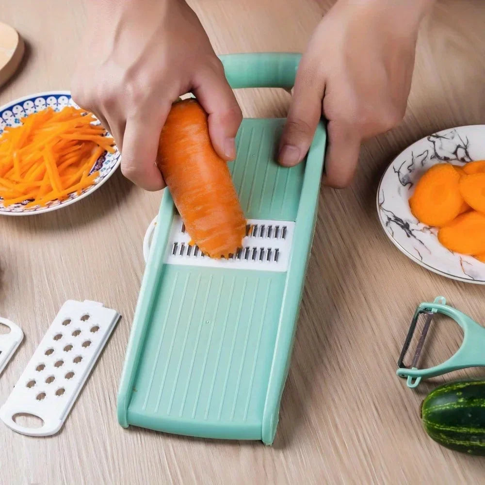 Cutlino Multischneider 5in1 | Manuell & Vielseitig | Kompakt & Ohne Strom | Für Gemüse & Obst